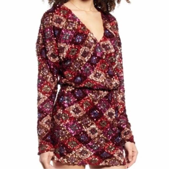 Endless Rose Sequin Sparkly Mini Dress, sz M NWT - Picture 1 of 7